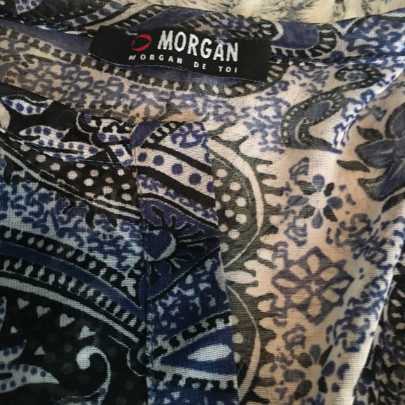 Sheer paisley tunic by Morgan - Picture 2 of 5